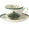 Spode Christmas Tea Cup And Saucer - Set Of 4
