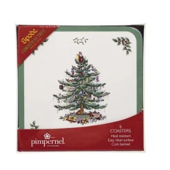 Spode Christmas Tree Coasters (Set Of 6)