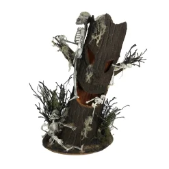 Spooky Halloween Tree With Skeletons - 66Cm