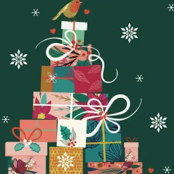 Stack Of Presents Luncheon Napkin (Pack Of 20) - 33Cm