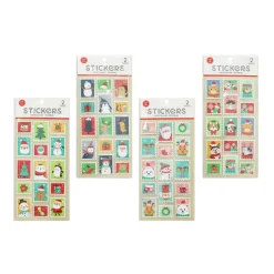 Stamp Stickers 2 Sheets (4 Styles)