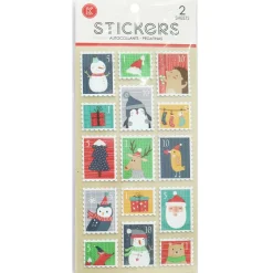 Stamp Stickers 2 Sheets (4 Styles)