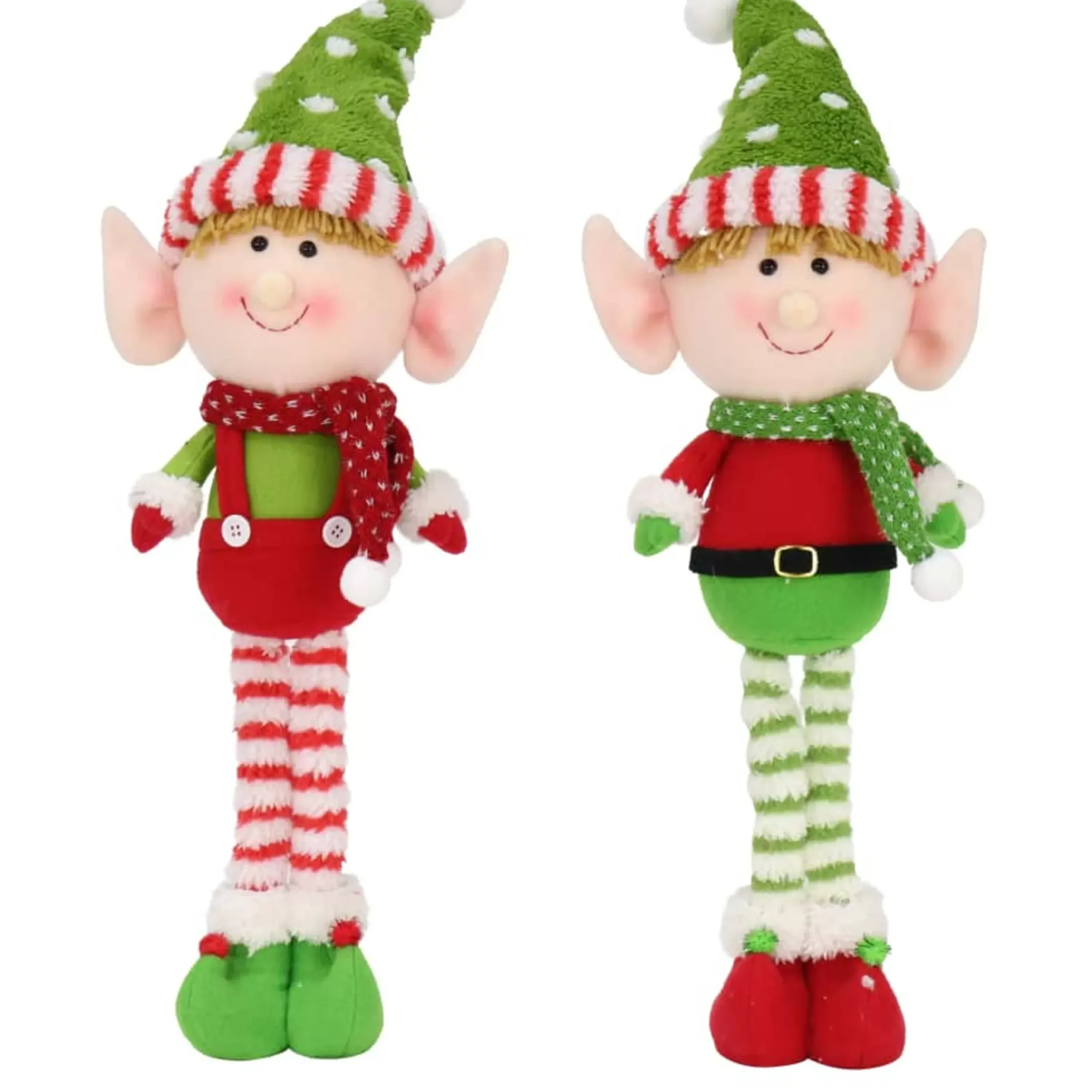 Standing Christmas Elf With Big Head (2 Designs) - 55Cm