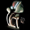Standing Infinity Light Christmas Cat - 78Cm