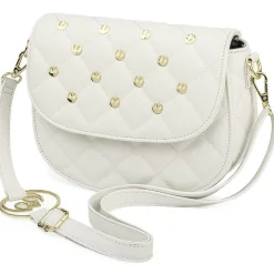 Star Wars Loungefly Rebel White And Gold Hardware Crossbody Bag - 19.5Cm