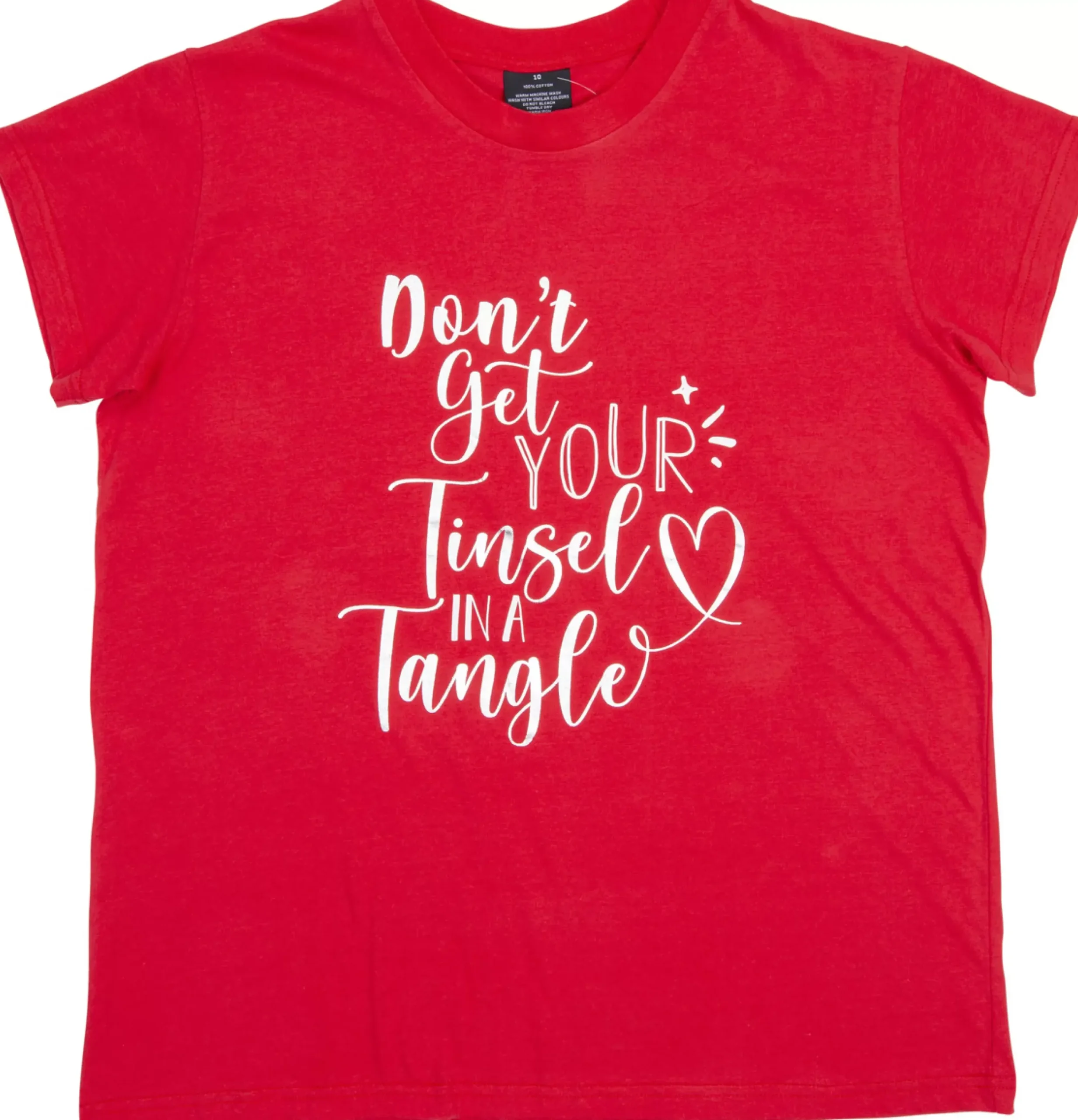 T Shirt Ladies Foiled Christmas