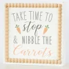 Time To Nibble The Carrots Sign - 20Cm