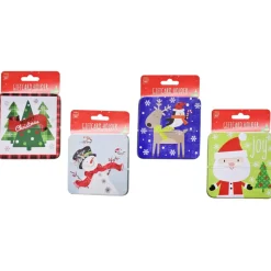 Tin Square Giftcard (4 Styles) - 10Cm