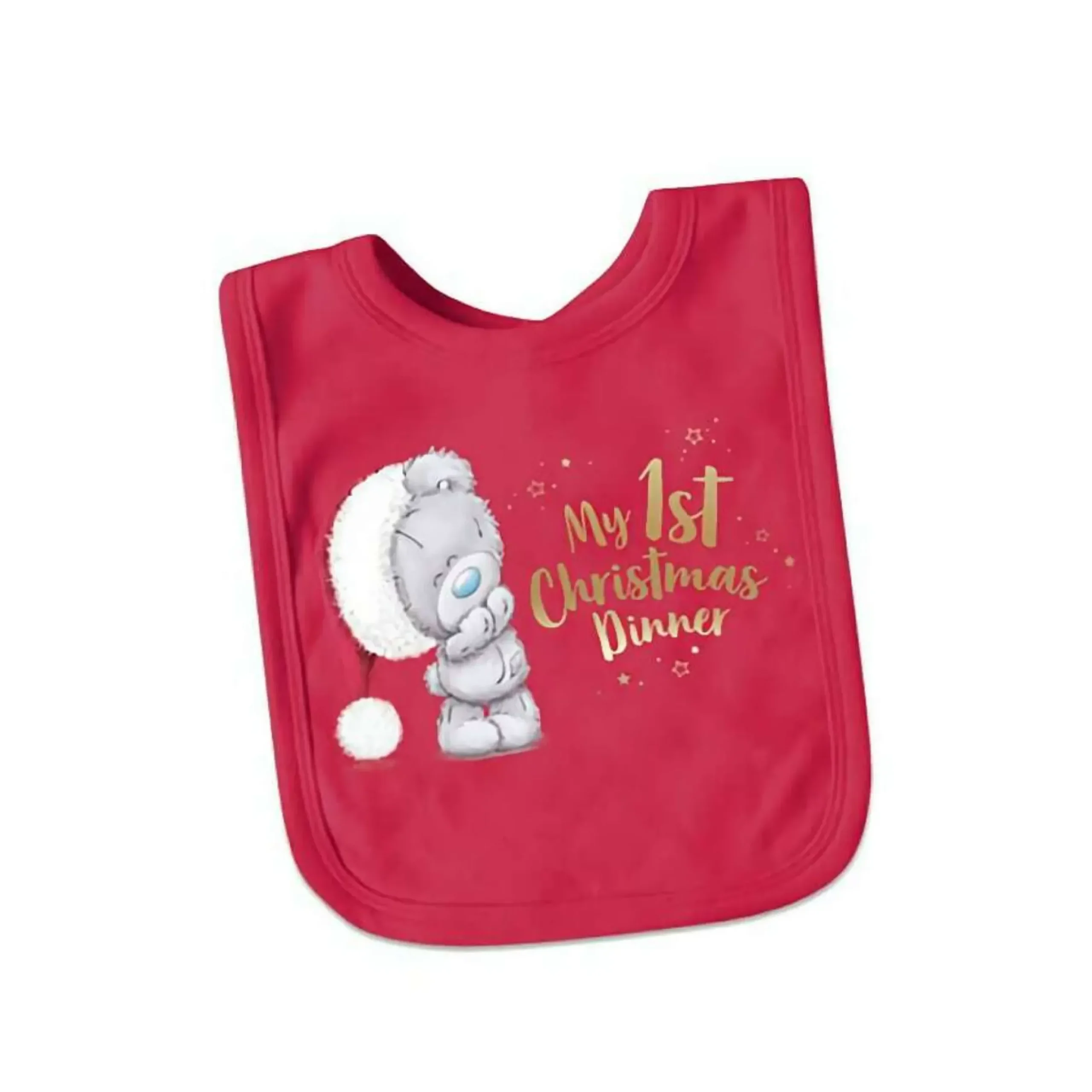 Tiny Tatty Teddy Christmas Wrist Rattle And Bib Set - Osfa