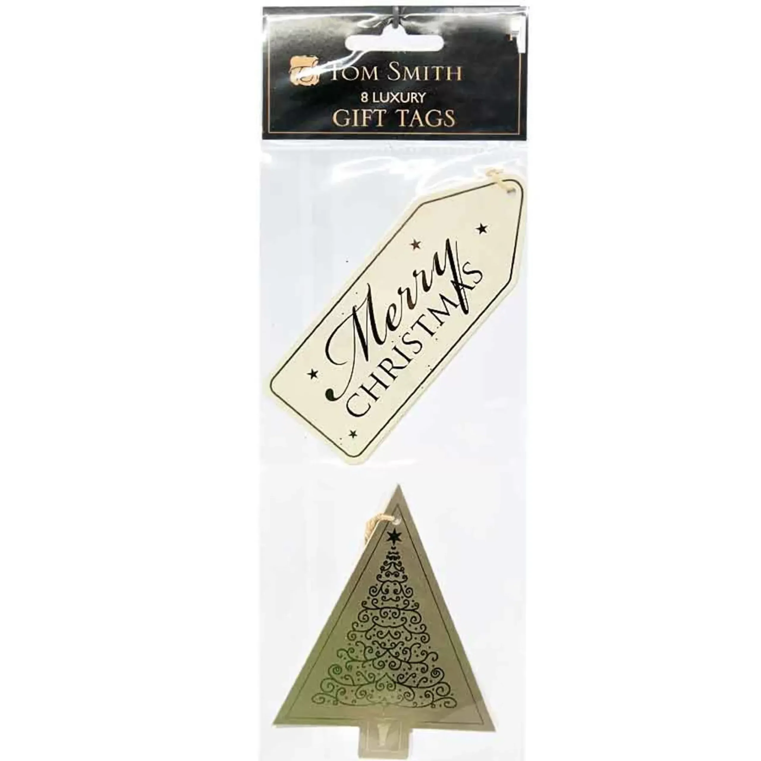Tom Smith Christmas Tags (Pack Of 8) - 11Cm