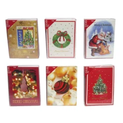 Traditional Christmas Cards (Pack Of 10) (6 Designs)