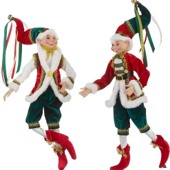 Traditional Jester Christmas Elf (2 Styles) - 40.5Cm