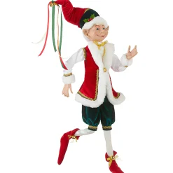 Traditional Jester Posable Elf (2 Styles) - 76Cm