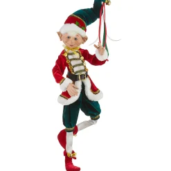 Traditional Jester Posable Elf (2 Styles) - 76Cm