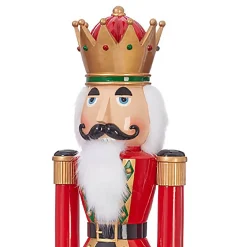 Traditional Red Green Nutcracker - 75Cm
