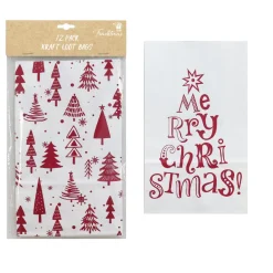 Treat Bags Paper (Pack Of 12) - 12 X 20Cm