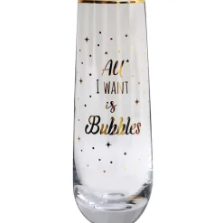 Twinkle All I Want Stemless Champagne Glass