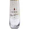 Twinkle Merry Christmas Stemless Champagne Glass