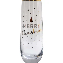 Twinkle Merry Christmas Stemless Champagne Glass