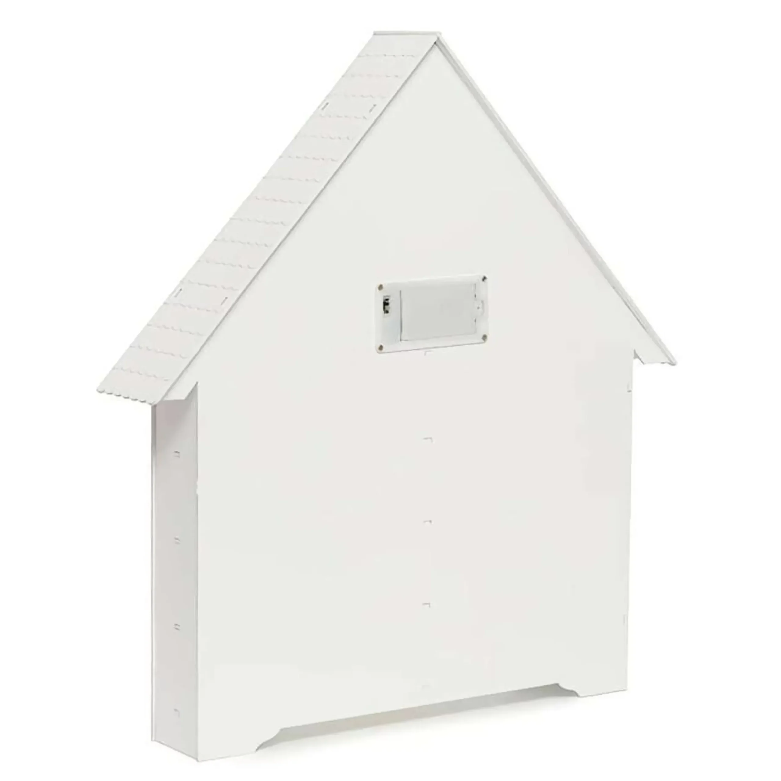 White Illuminated Nativity Scene Advent Calendar - 45Cm