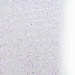 White Iridescent Tinsel Tree Skirt - 100Cm