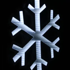 White Lightup Snowflake - 60Cm