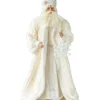 White Santa Claus With White Snowflake - 60Cm