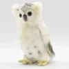 White Snow Owl With Black Spots - 18Cm