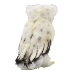 White Snow Owl With Black Spots - 18Cm