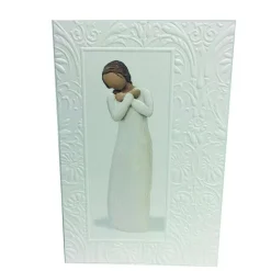 Willow Tree - Healing Grace Cream Gift Card - 21Cm