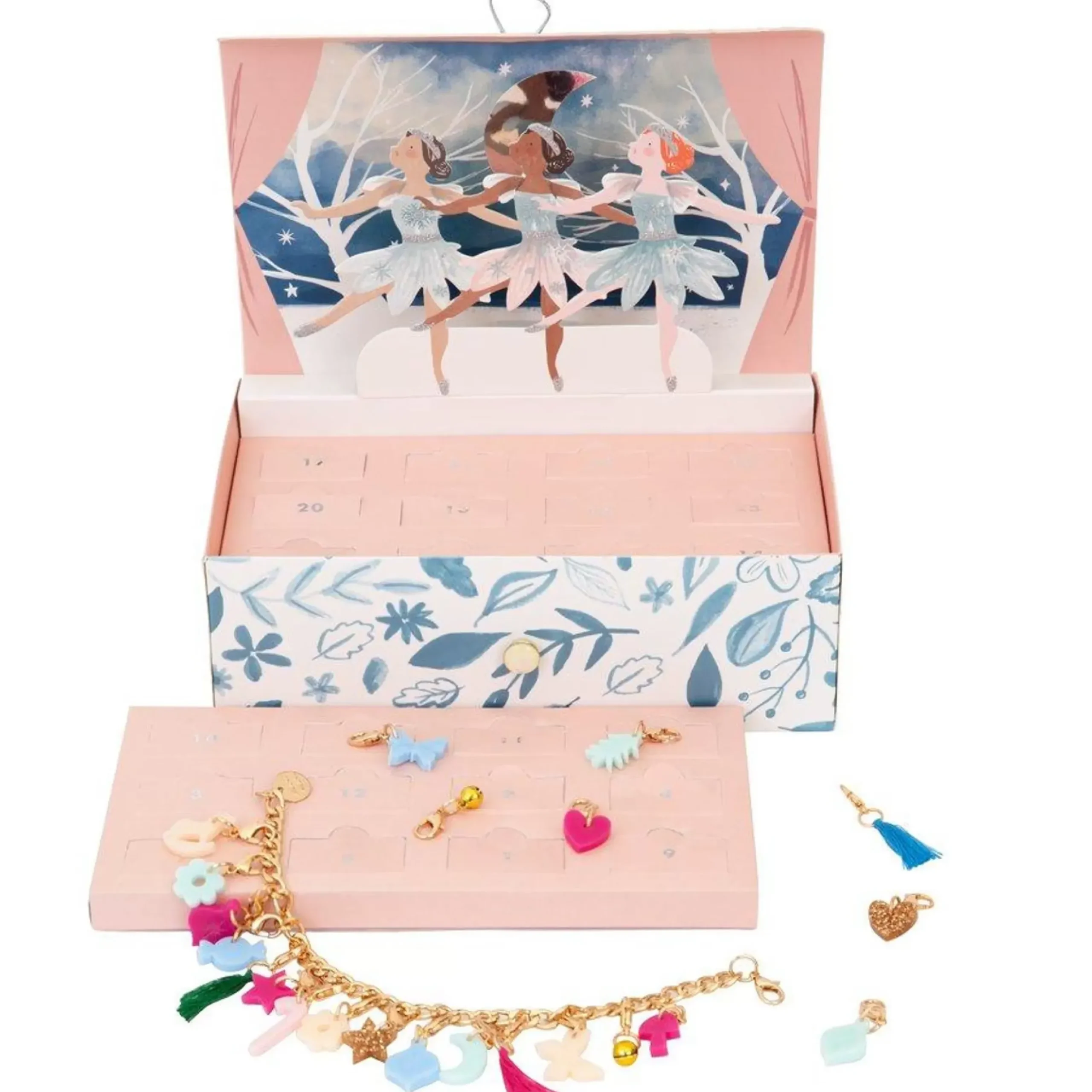 Winter Ballerina Charm Bracelet Advent Calendar Suitcase