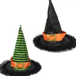 Witch Hat With Lace (2 Colours) - Kids