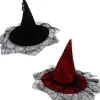 Witch Hat With Spider Web Lace (2 Colours) - Kids