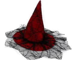 Witch Hat With Spider Web Lace (2 Colours) - Kids