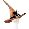 Witches Hat Orange Black Hat - 53Cm