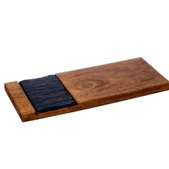 Wood Paddle With Slate Insert