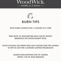 Woodwick White Tea And Jasmine Candle - Medium