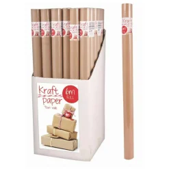 Wrap Paper Kraft Roll - 6M